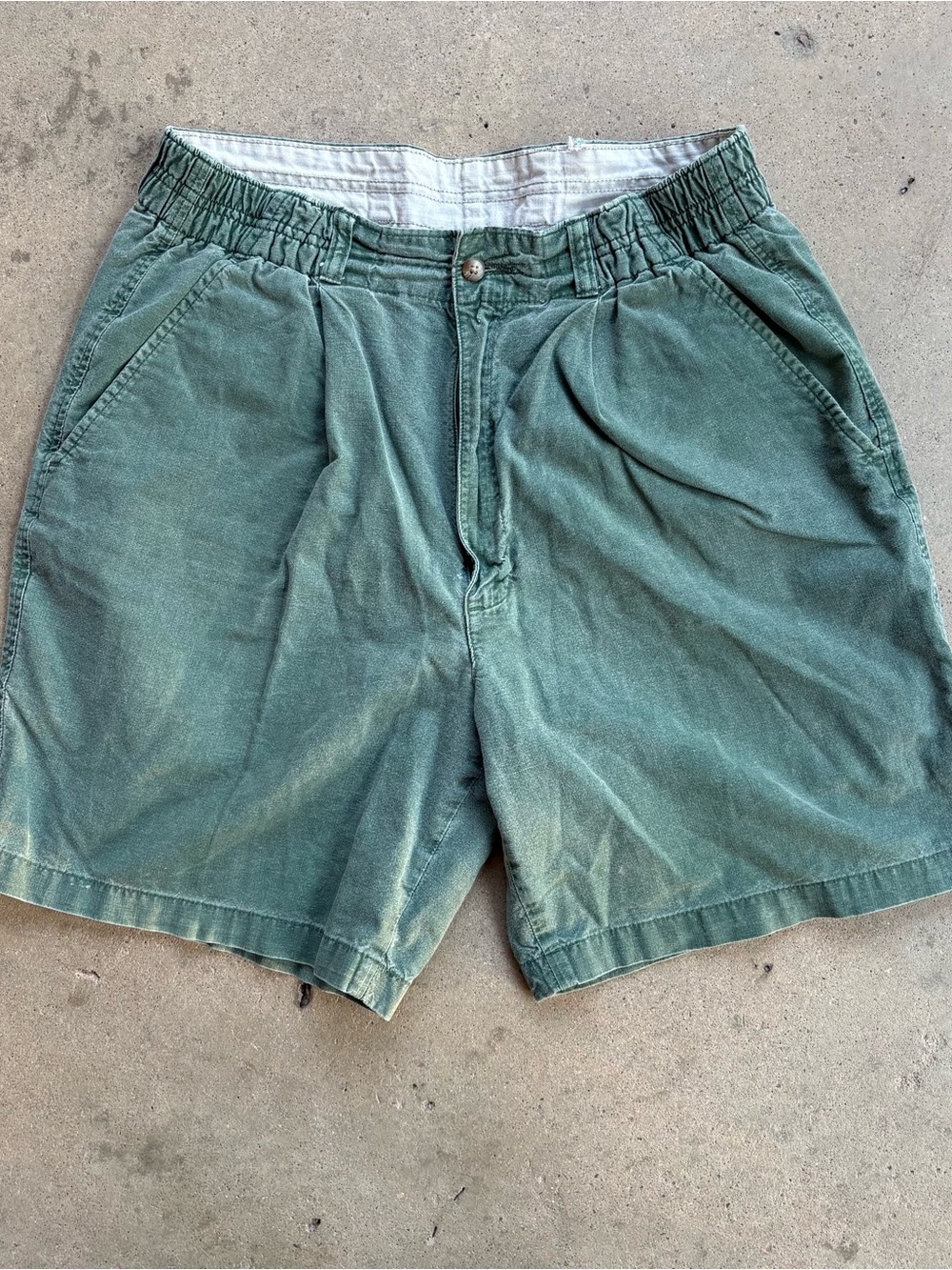 Vintage NEO Green Cotton Shorts Men's 32 TALON Zipper Northeastern Outfitters